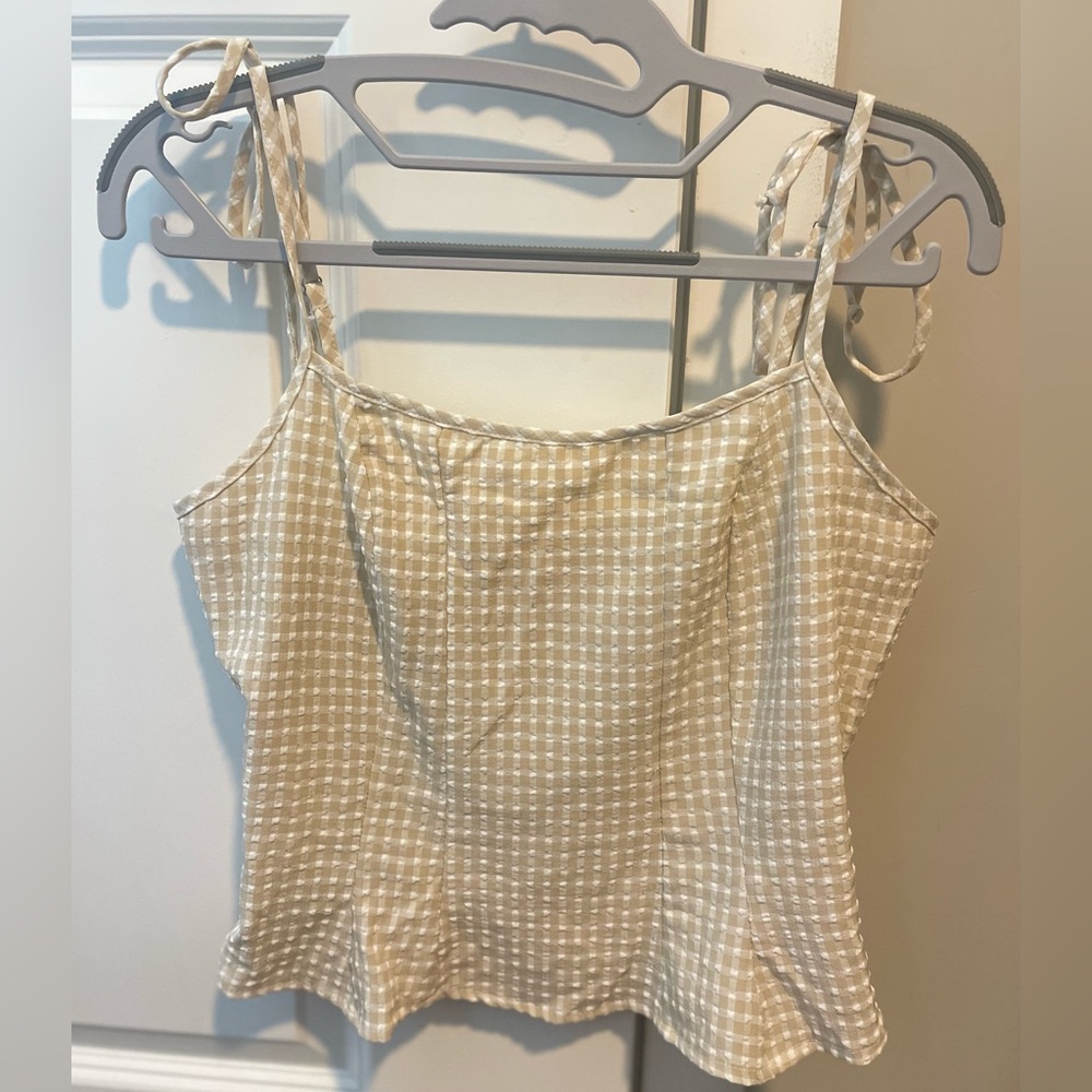 Gingham tank top